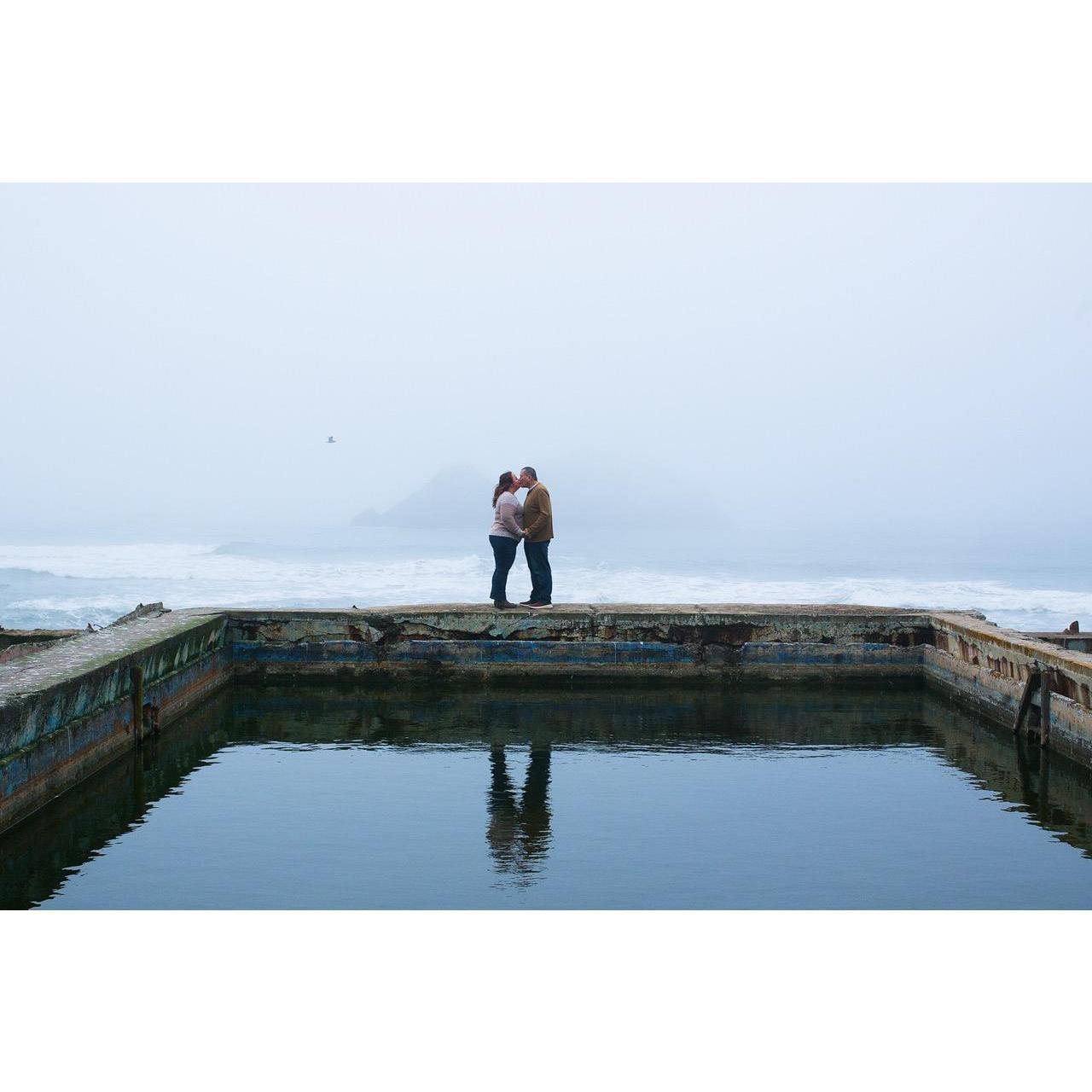 Engagement Photos at Sutro Baths 
Image ©Kirsty Edwards Photography 2022