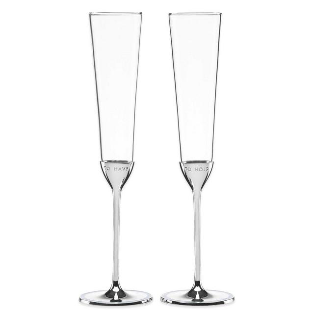 kate spade new york Take the Cake™ Toasting Flutes (Set of 2)