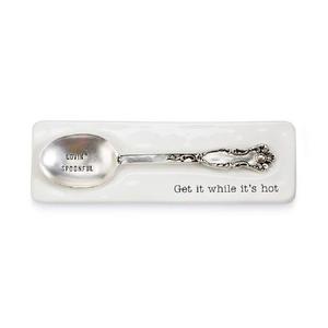 Mud Pie Ceramic Hot Spoon Rest Set of 2