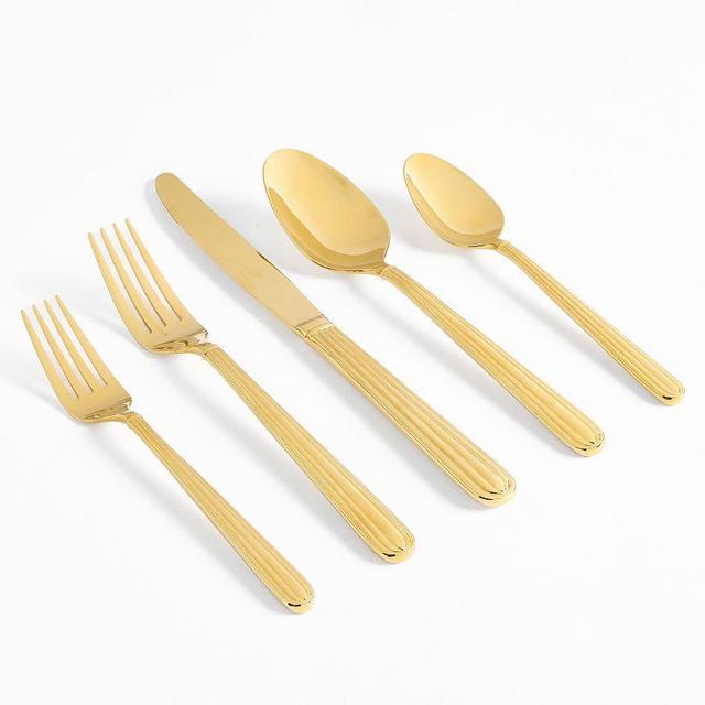 Monique Lhuillier Rivoli Flatware, Set of 5 - Gold
