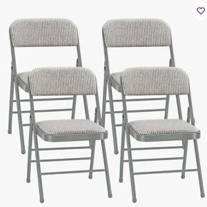 Padded Folding Chair (Set of 4) - White