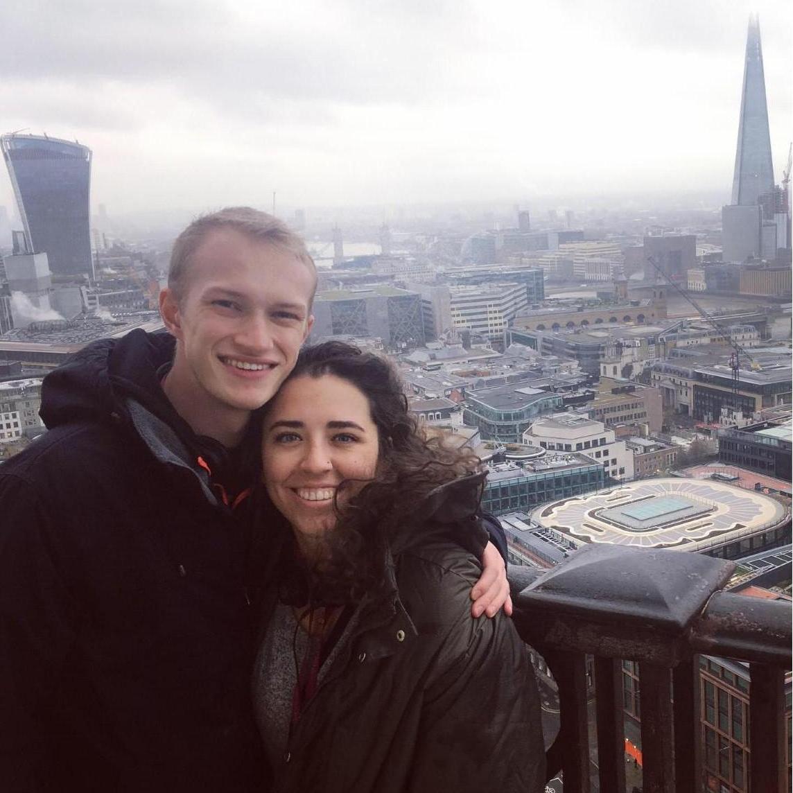On top of Saint Paul's Cathedral in London