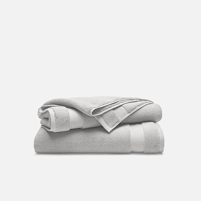 Brooklinen Super-Plush 100% Turkish Cotton Bath Towels - Set of 2-770 GSM, Highly Absorbent, Machine Washable, Perfect Bath Towel Set for Home & Bathroom (30" x 58", Pewter Grey)
