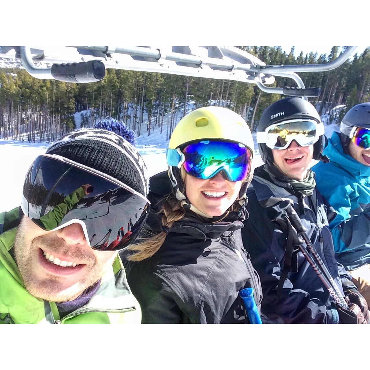 Our very first picture together, "There's a rumor going round, about me and you."- Breckenridge, CO