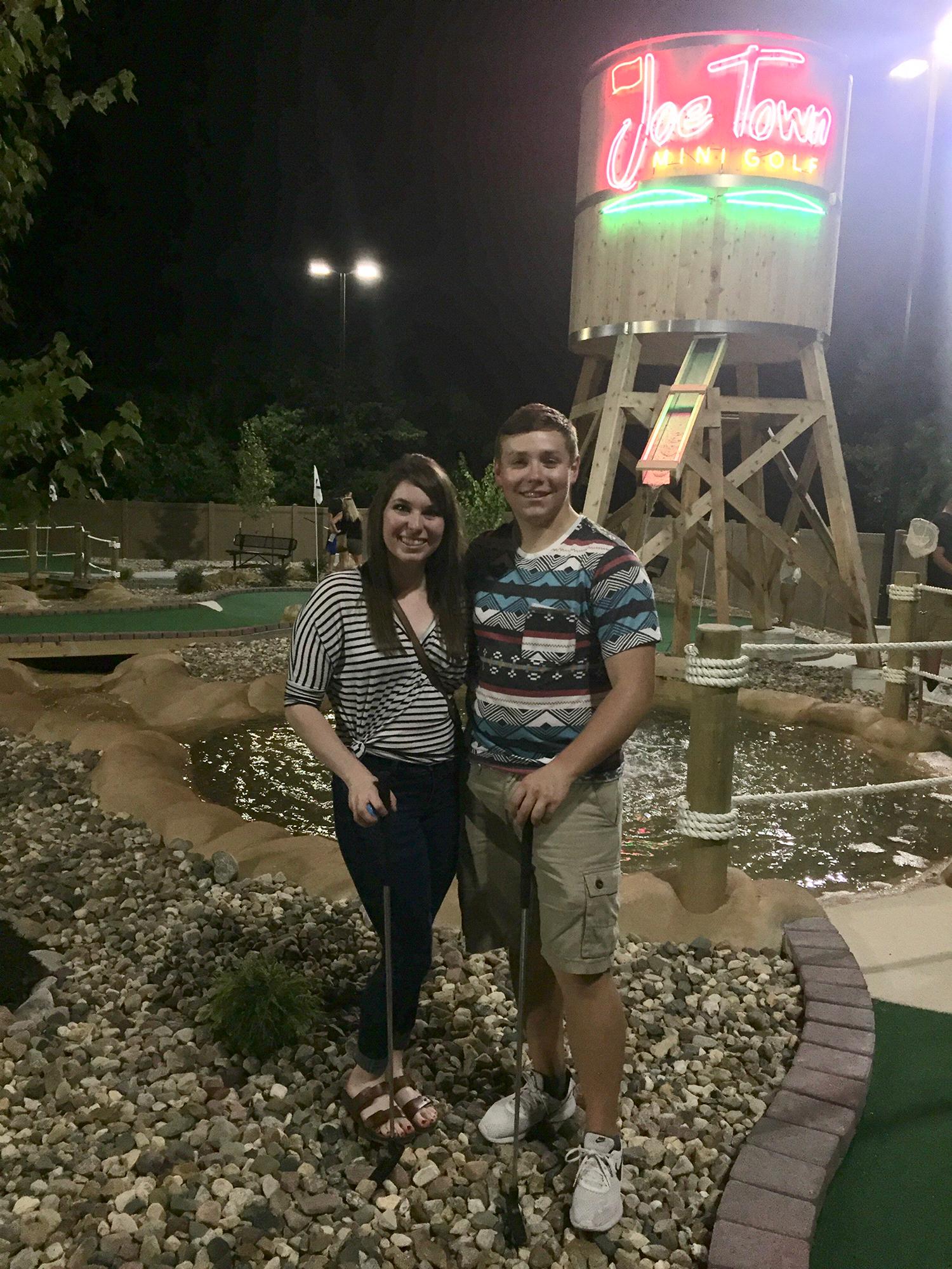 Our first time to Joe Town Mini Golf.