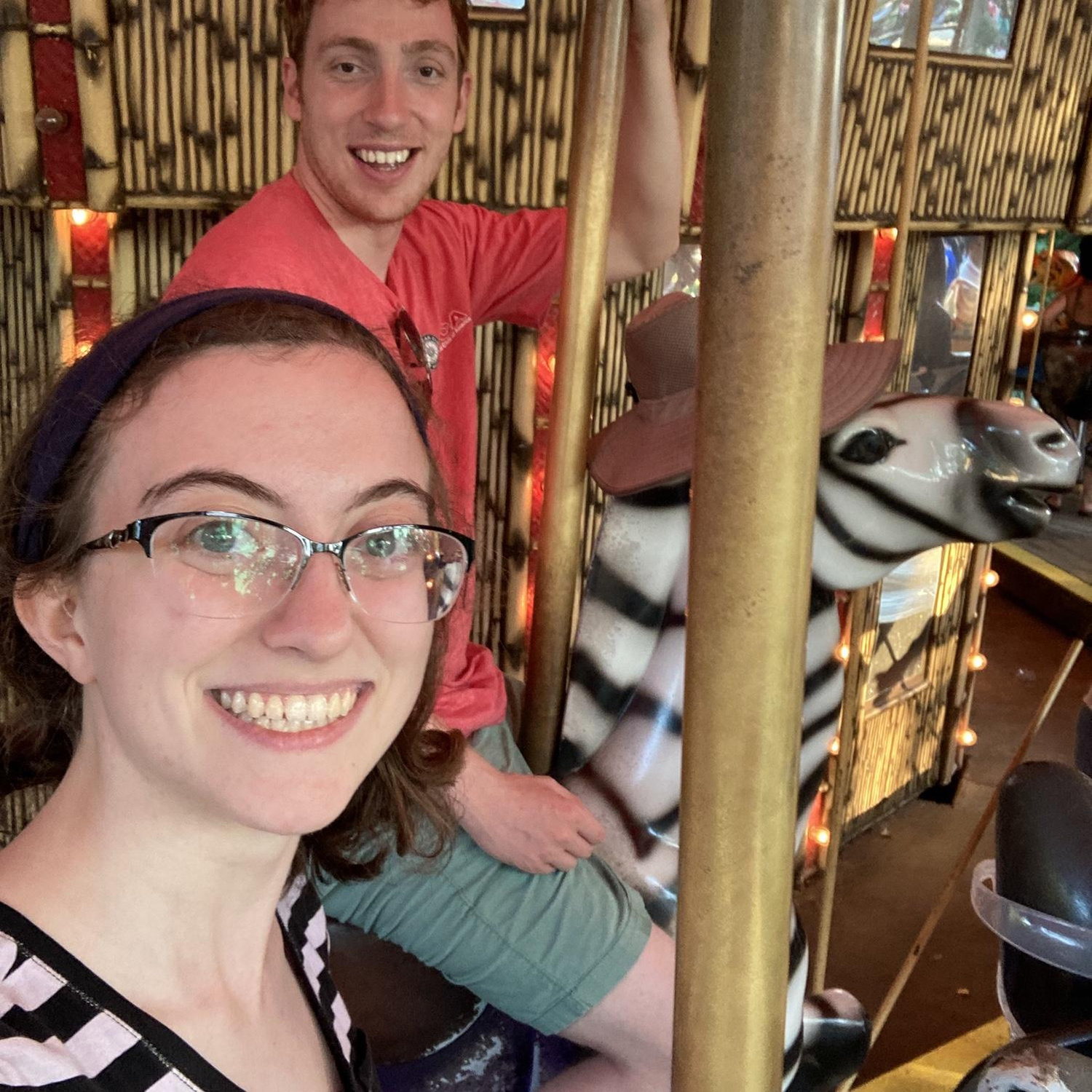 Our (unofficial) first date, at Six Flags America of course!