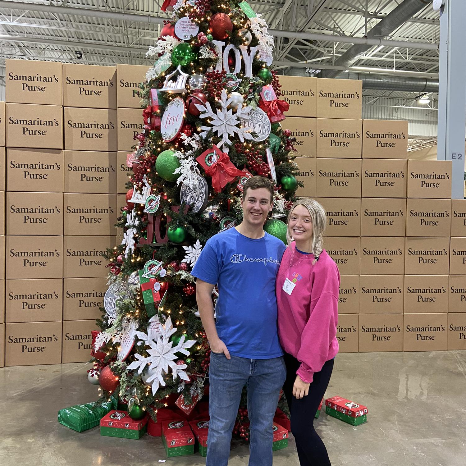Serving at Operation Christmas Child together in Charlotte !