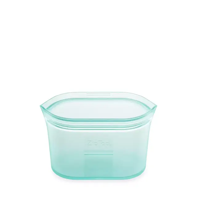 Zip Top™ Small Reusable Food Storage Dish in Teal