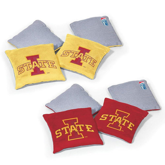 NCAA College Dual Sided Bean Bags by Wild Sports, 8 Count, Premium Toss Bags for Cornhole Set - Great for Tailgates, Outdoors, Backyard