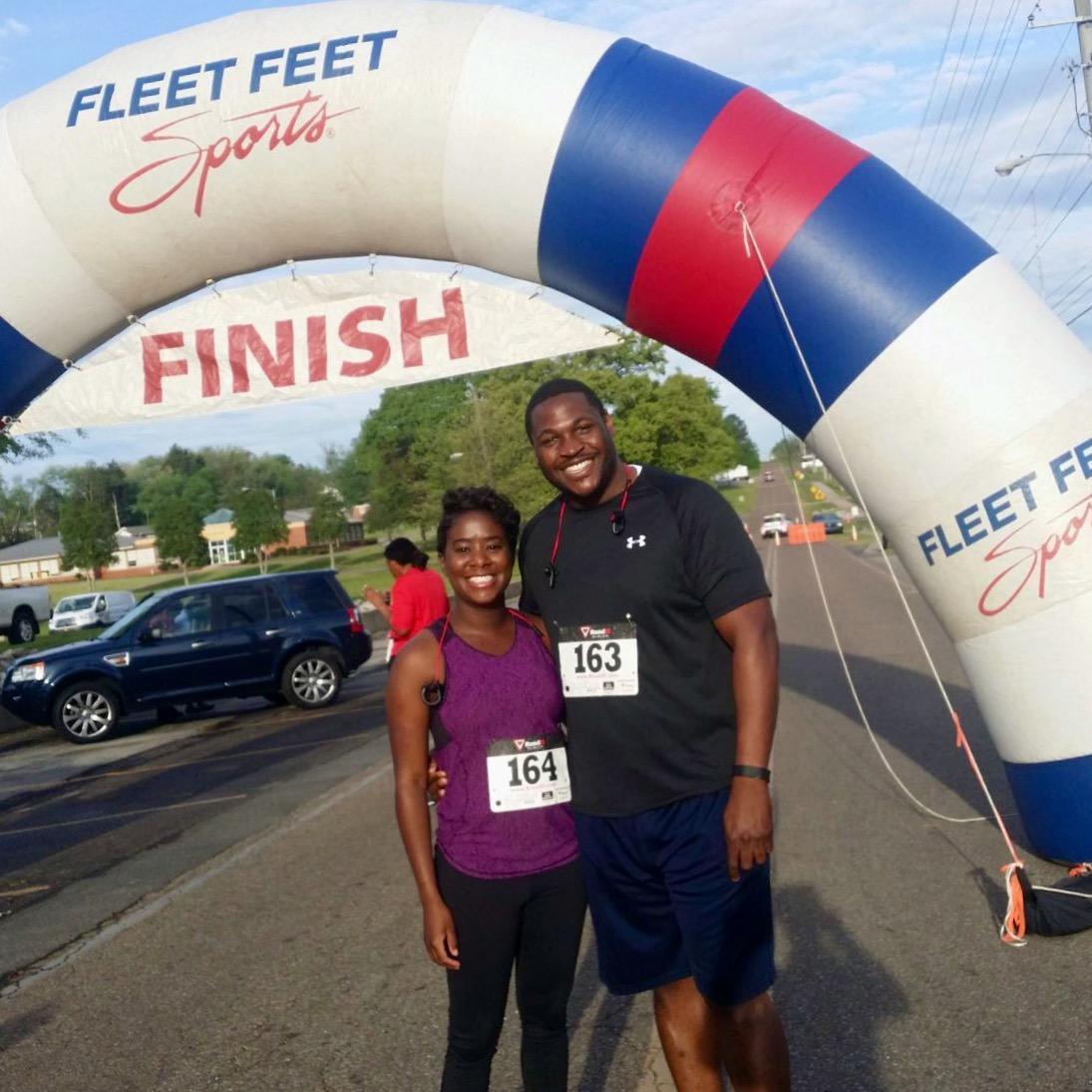 Our 1st 5K together in honor of Toni-Ann's 10 year college reunion.