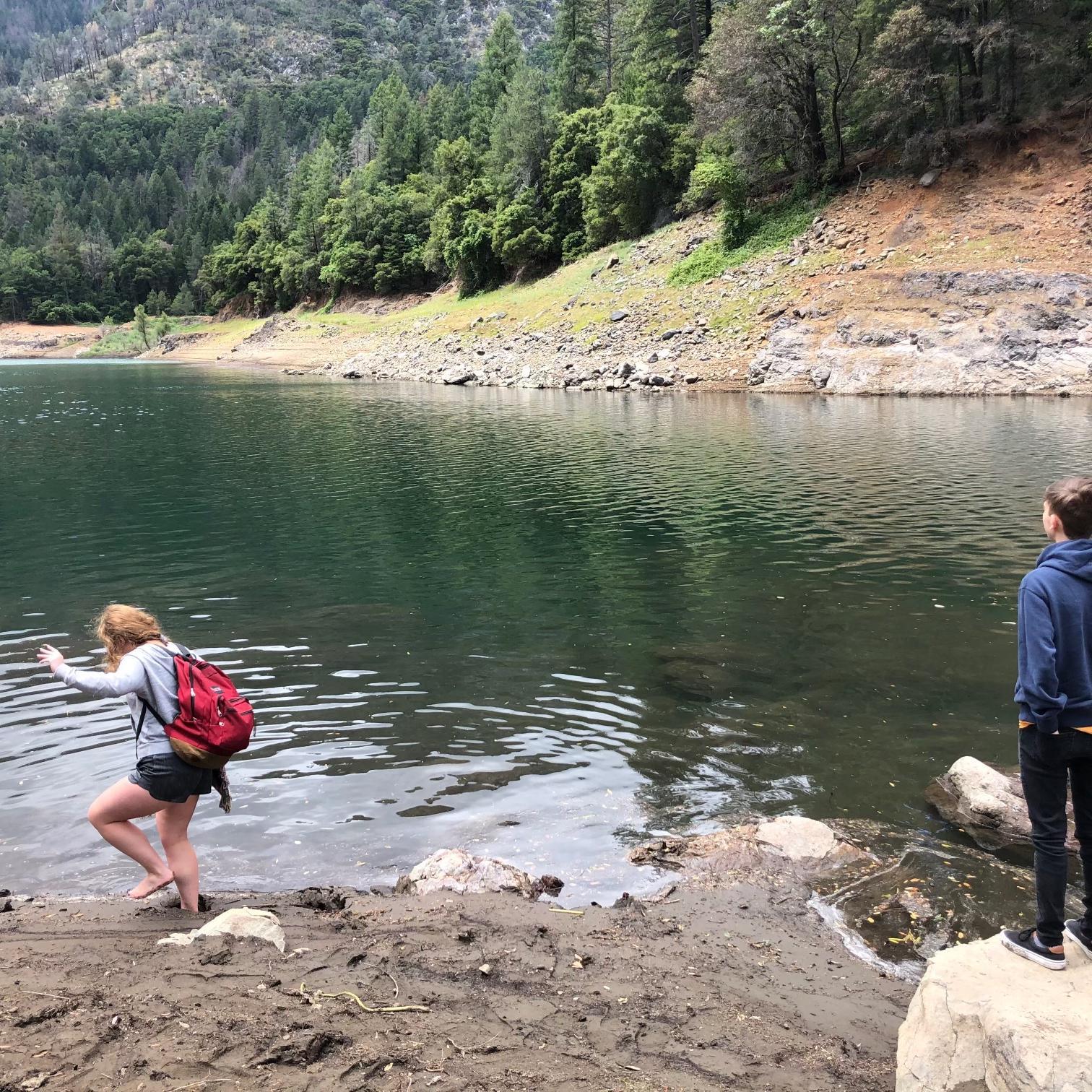 When Carter and Bridget came to visit us in CA - Shasta Lake June 2020