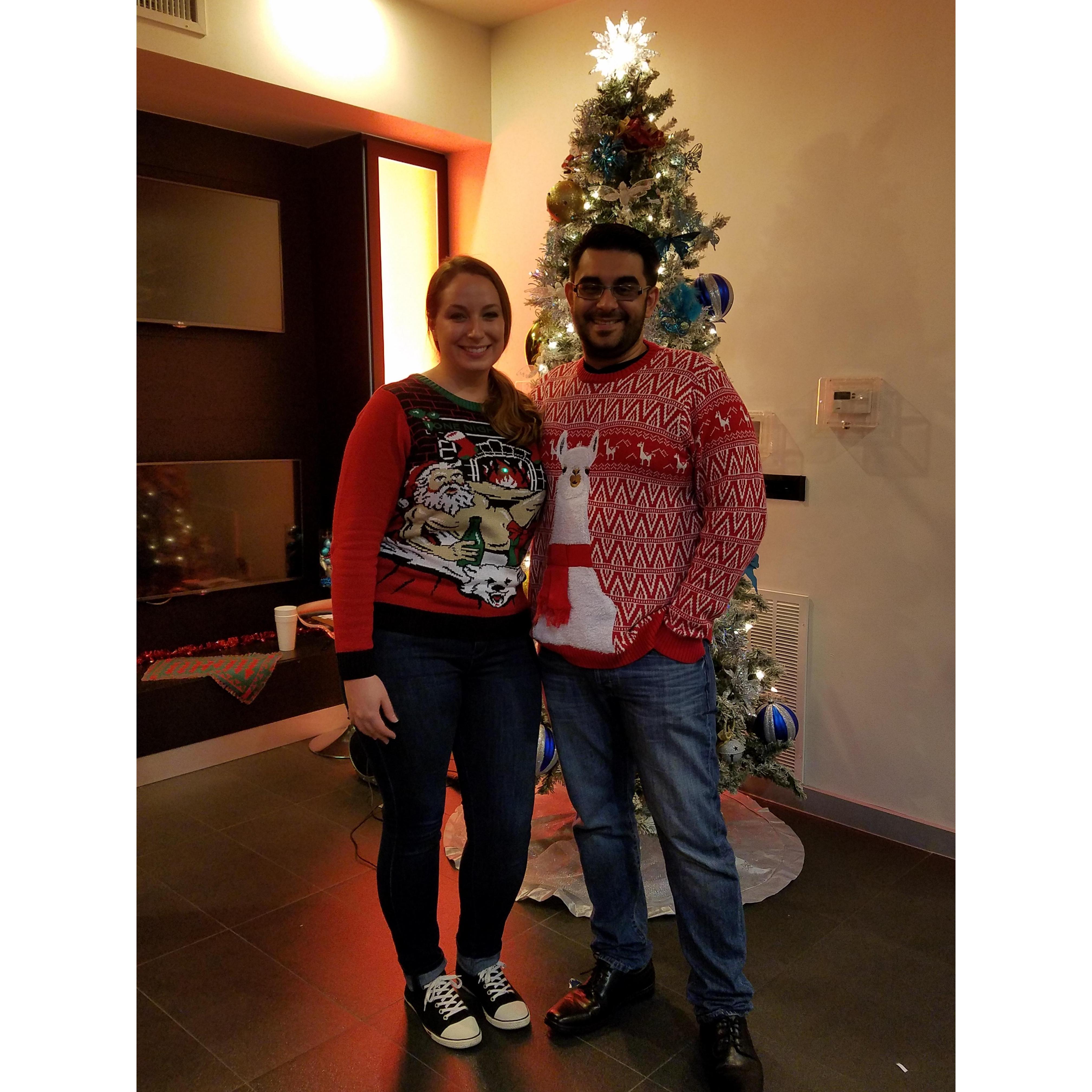 Our first Christmas party, Dec 2017