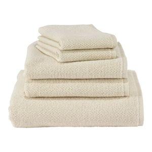 Antique White - Oversized Organic Textured Cotton Towel