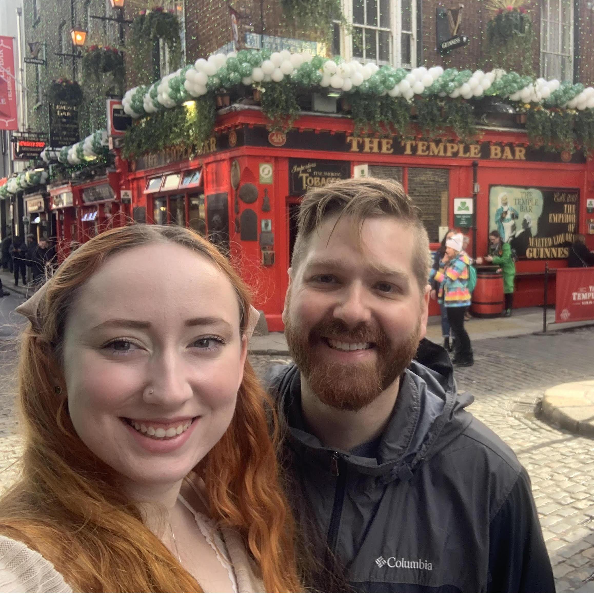 Temple Bar Shenanigans in Dublin Ireland