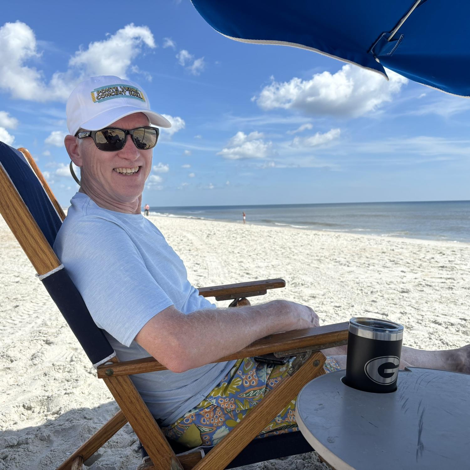 Relaxing on Ponte Vedra Beach.