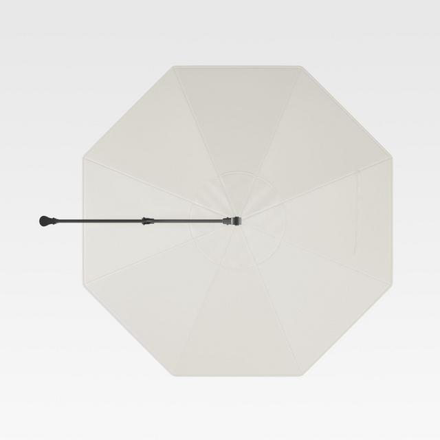 10' White Sand Sunbrella ® Round Cantilever Umbrella Canopy