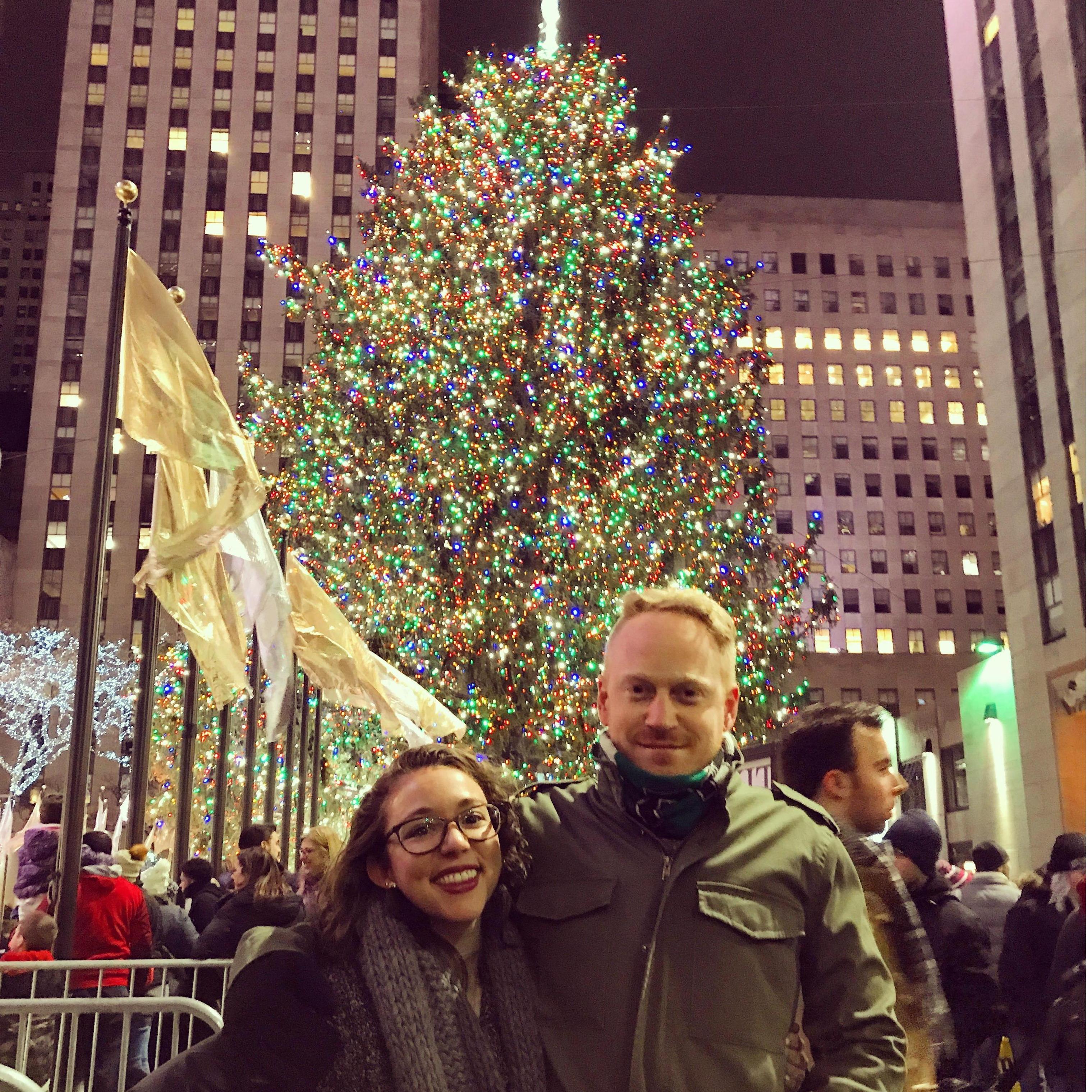 Jason took Tia to NYC for her 30th birthday so she could see the Best Christmas Tree EVER!