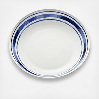 Cote D'Azur Stripe Shallow Serving Bowl