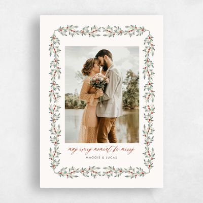 Beige Holiday Card - Alpine