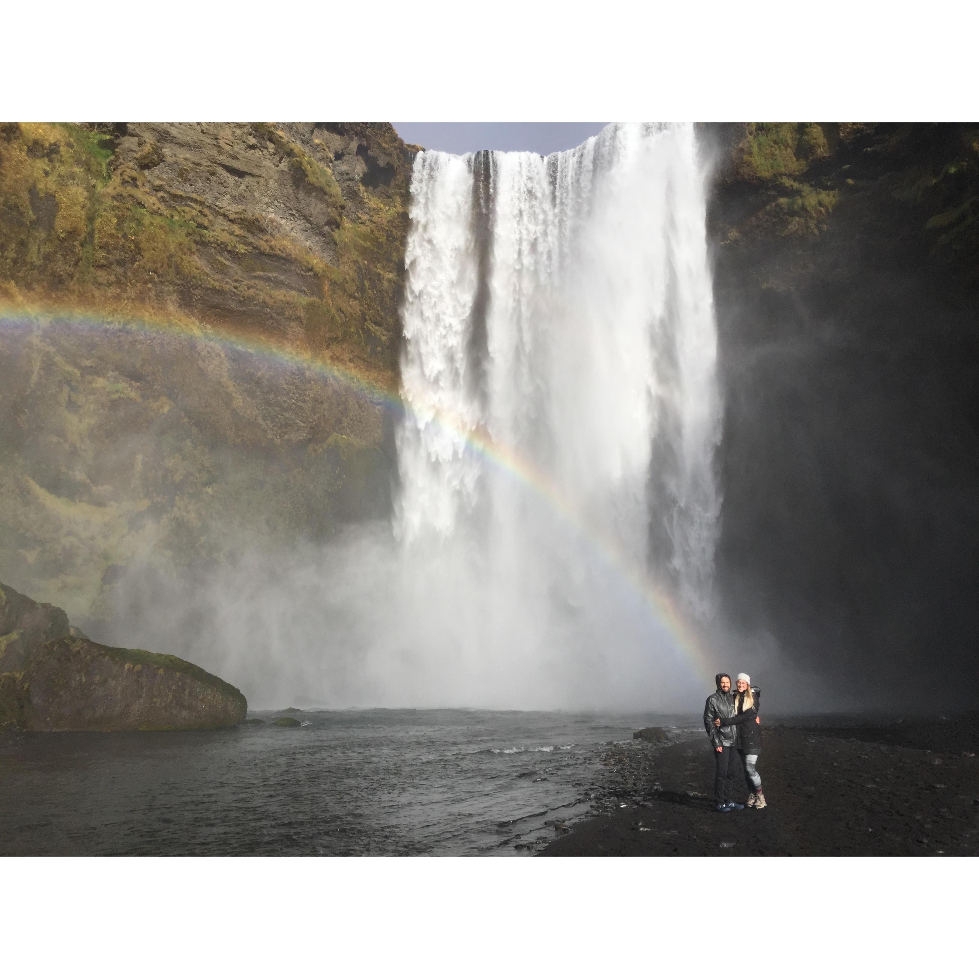 In October they went to Iceland with a group of Kyle's friends.