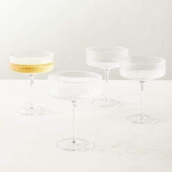 Eve Coupe Cocktail Glass Set of 8 + Reviews | CB2