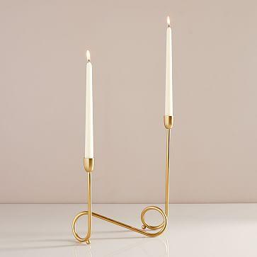 West Elm Metal Loop Candelabra (Set of 2)