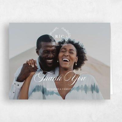 White Wedding Thank You - Eleanora Classic