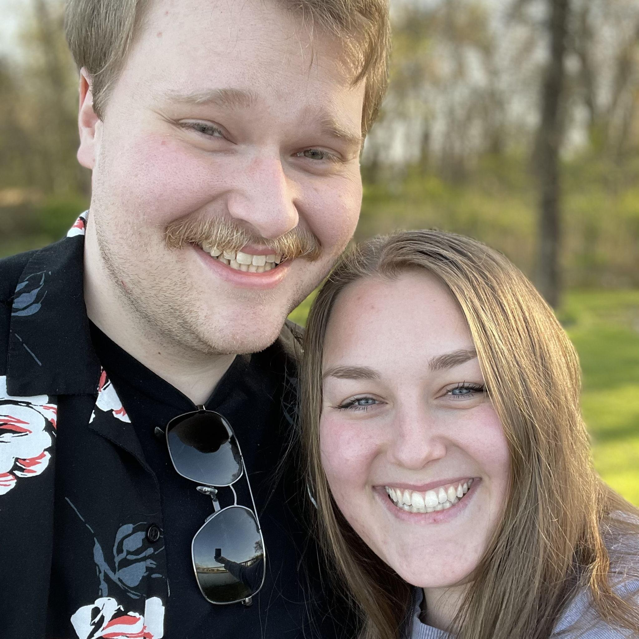 One of our early dates walking in Havre De Grace!