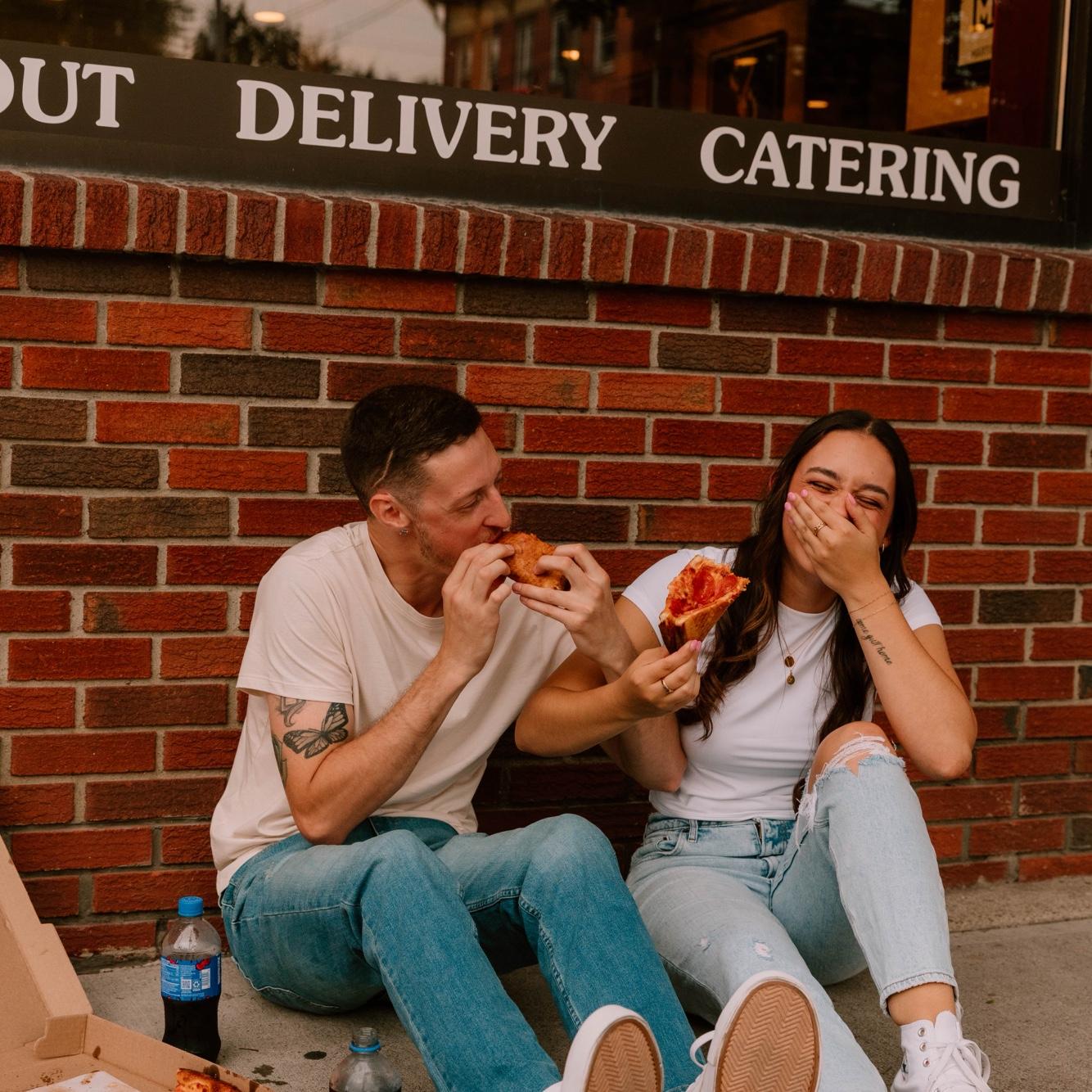 Summer bucket list photo shoot! I will say eating pizza on the sidewalk in Saugerties was quite fun!