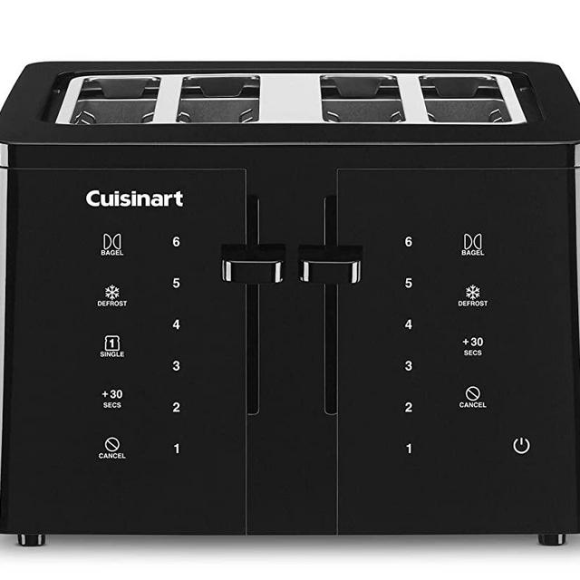 Cuisinart CPT-T40 Touchscreen, 4-Slice Toaster, Black