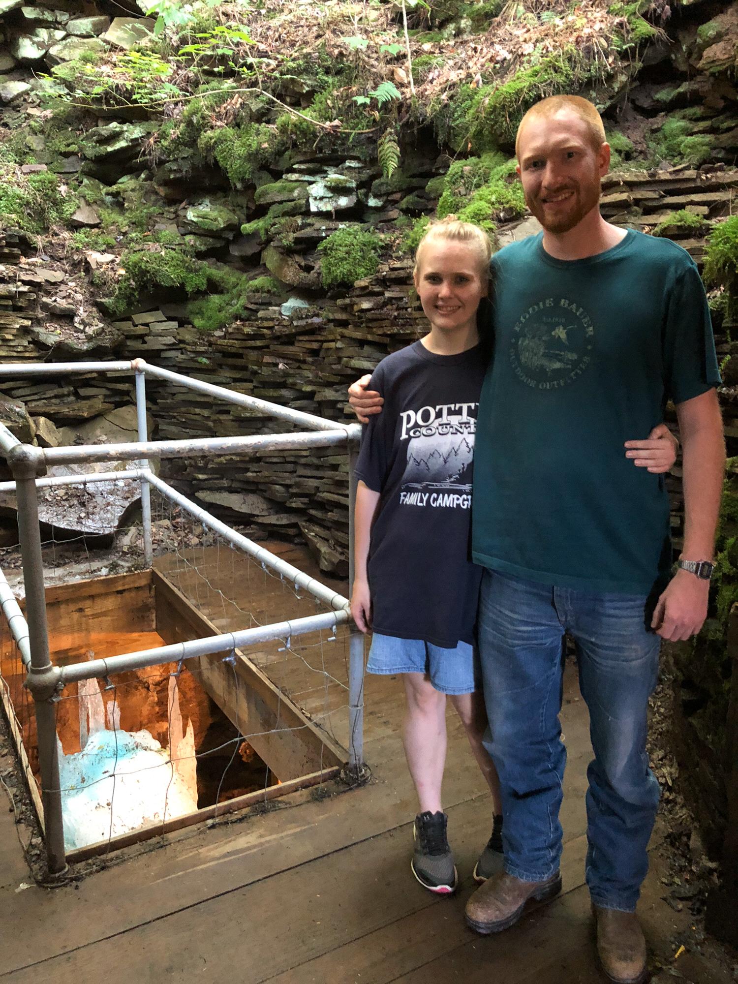 We visited the Coudersport ice mine in Potter County, PA