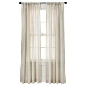 Leno Weave Sheer Curtain Panel Ivory (54"X84") - Threshold™