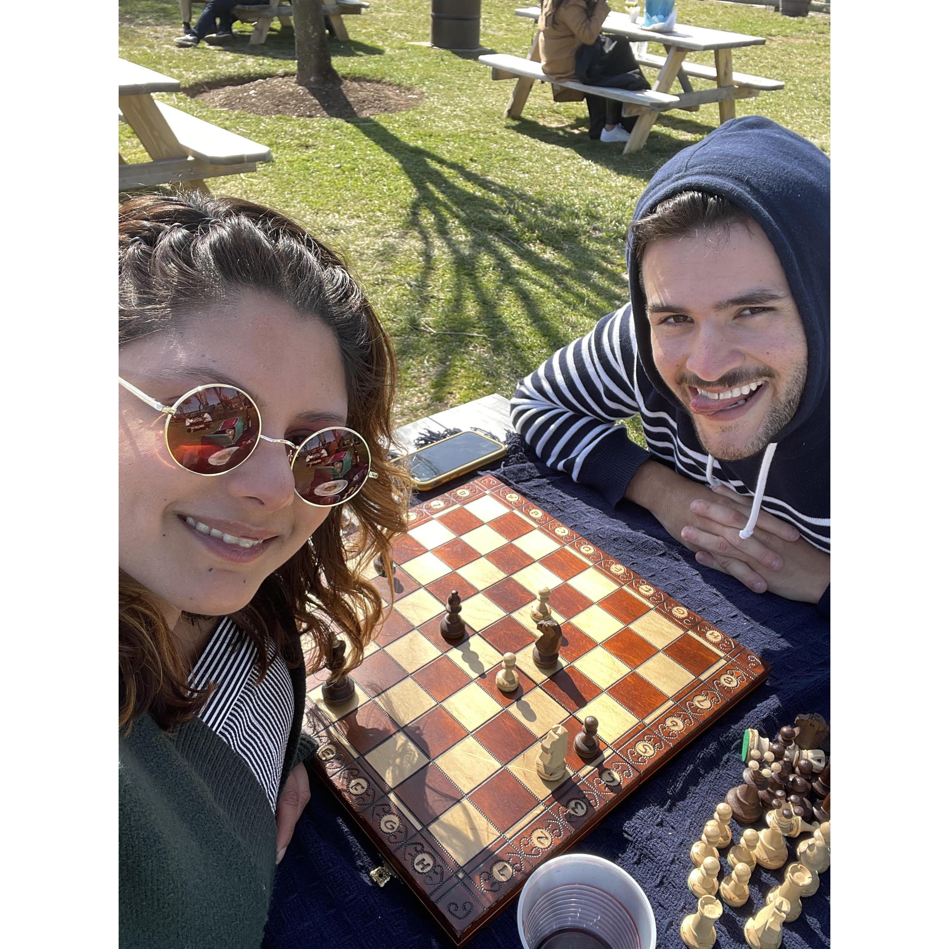 Marco beating Akanksha three times in a row.