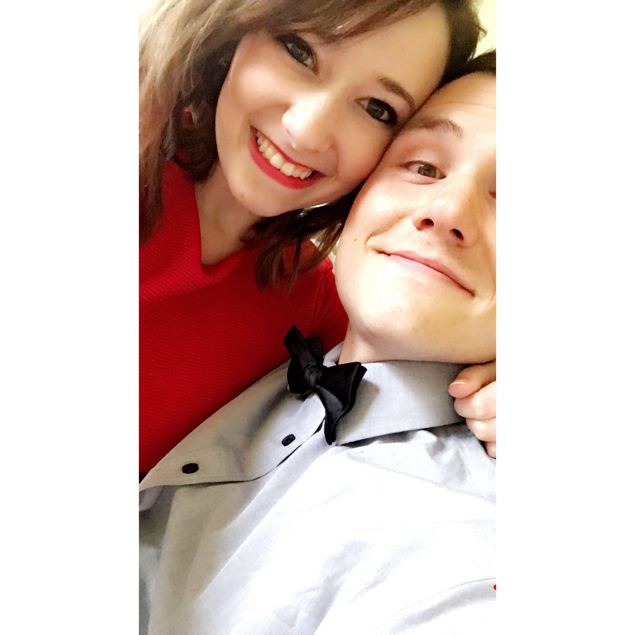 Our first photo together