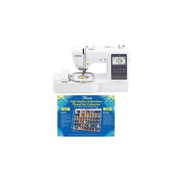 Brother SE700 Sewing and Embroidery Machine, Pacesetter 63-Color Thread Set Included