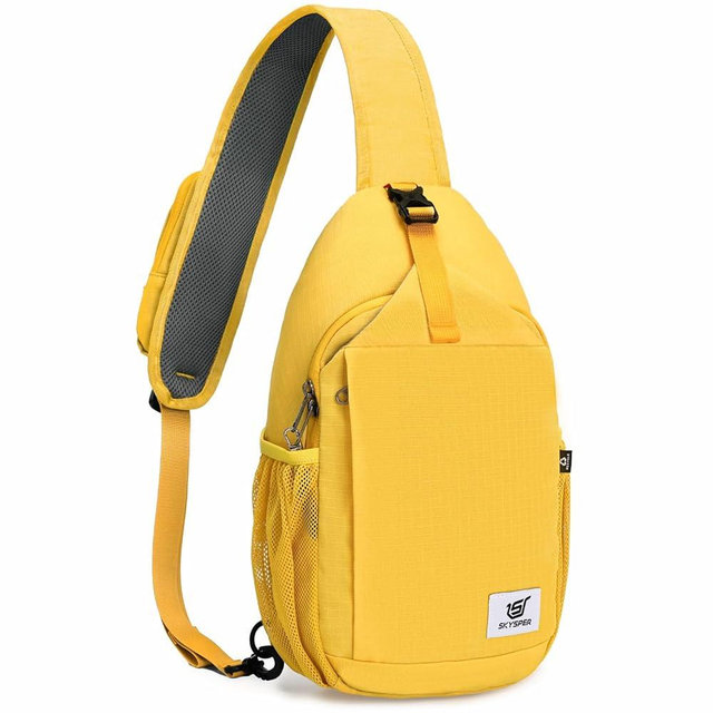 SKYSPER Sling Bag RFID Cross Body Bag Recycled Crossbody Backpack Travel Daypack