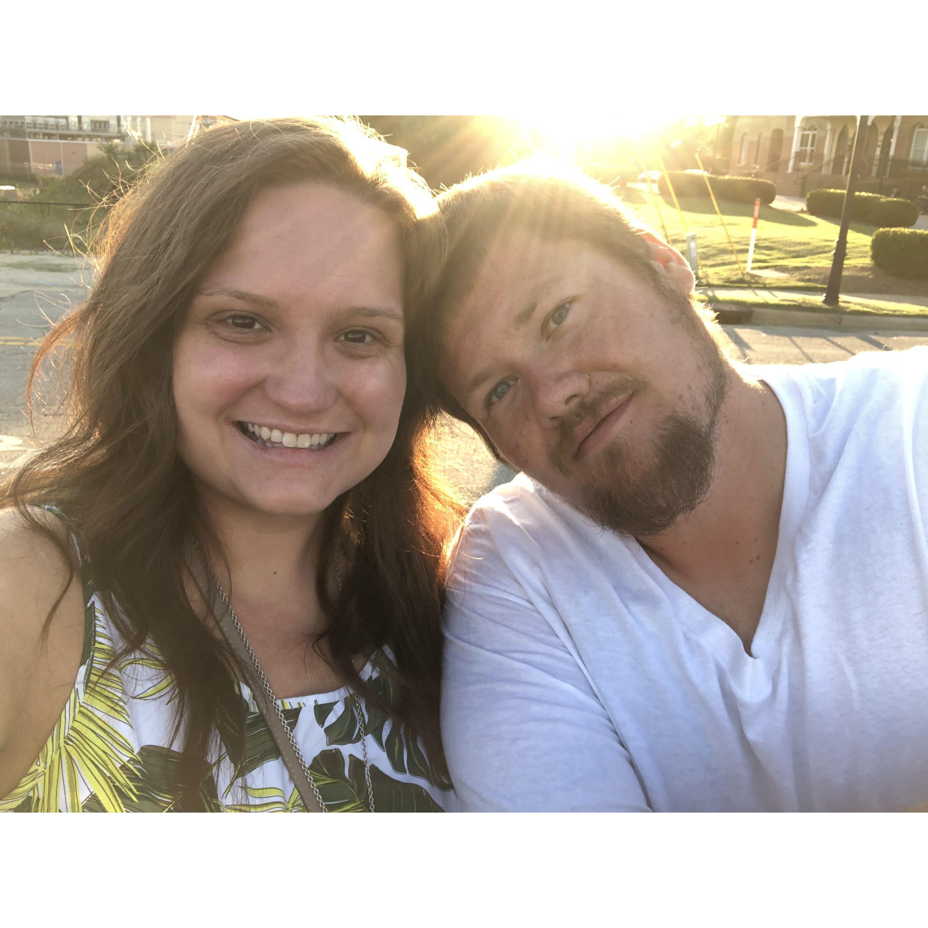 Just a nice date night in DT Raleigh during quarantine to see the sunset over the Boylan Bridge.