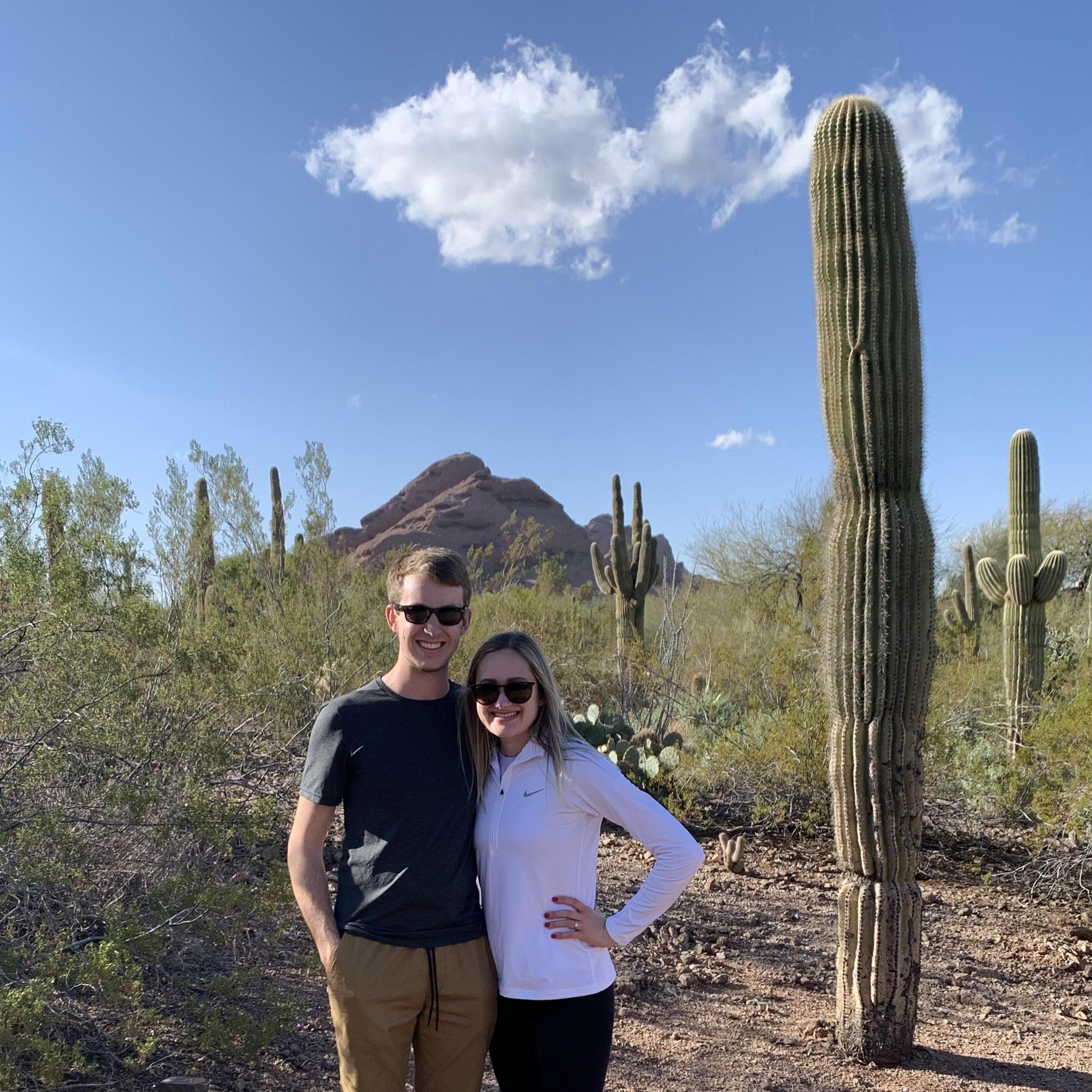 Arek and Lauren exploring the Desert Botanical Garden in Phoenix, AZ in February 2021!