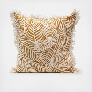 Palm Frond Throw Pillow