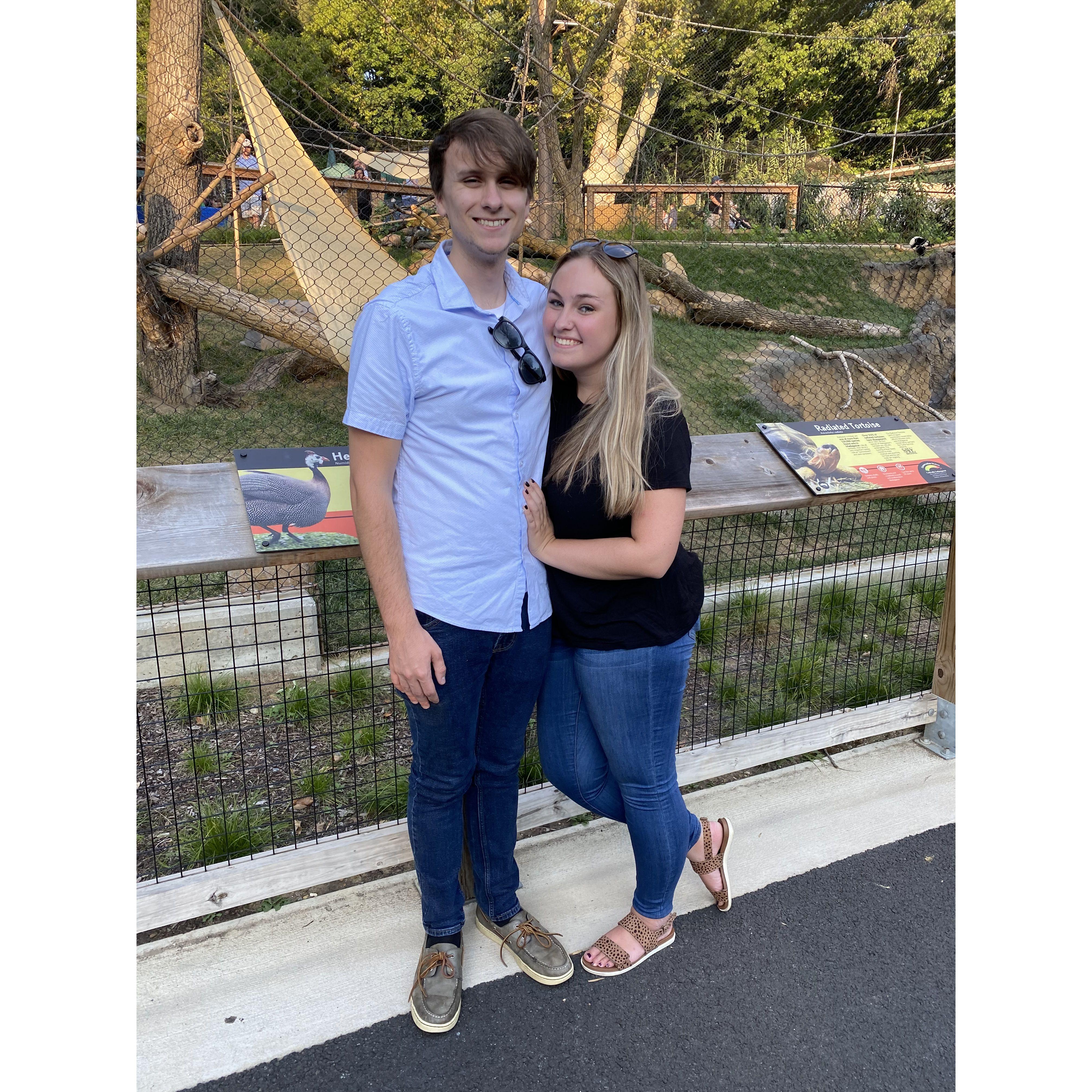 Trip to the Zoo. Molly would start her new job in New Jersey the next week. We would be back to just seeing each other on the weekends.