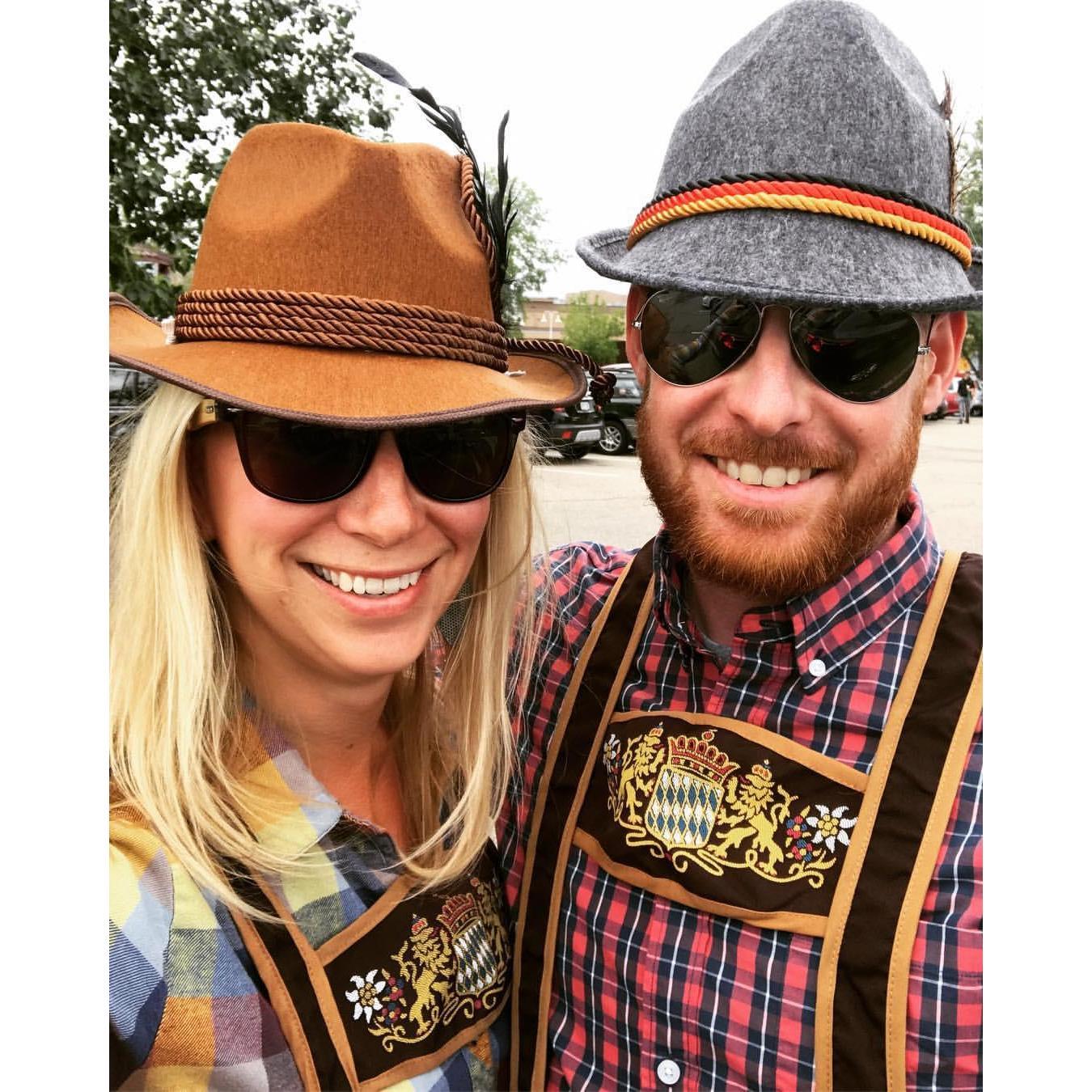 Attending a German themed Top Chef taping, we had to play the part!