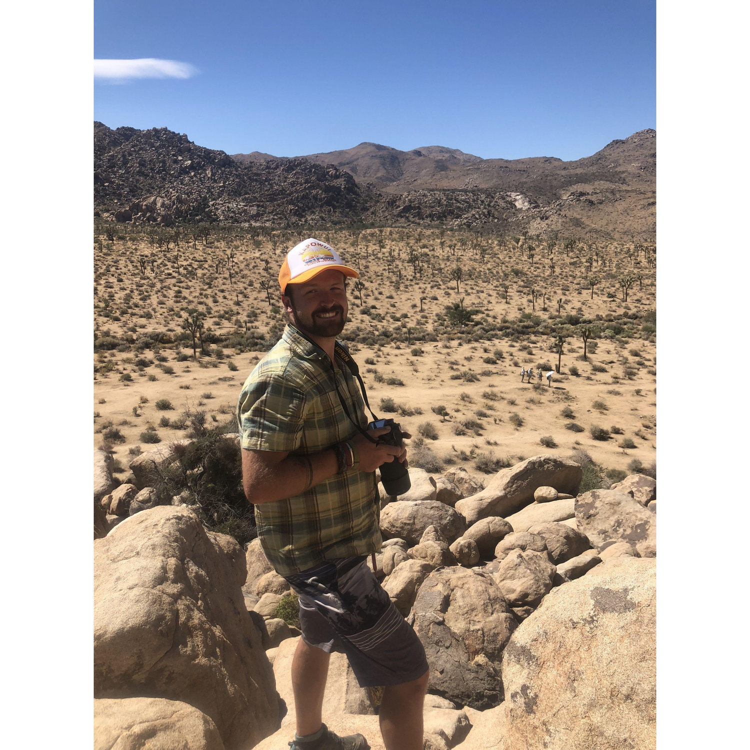 Camping in Joshua Tree.