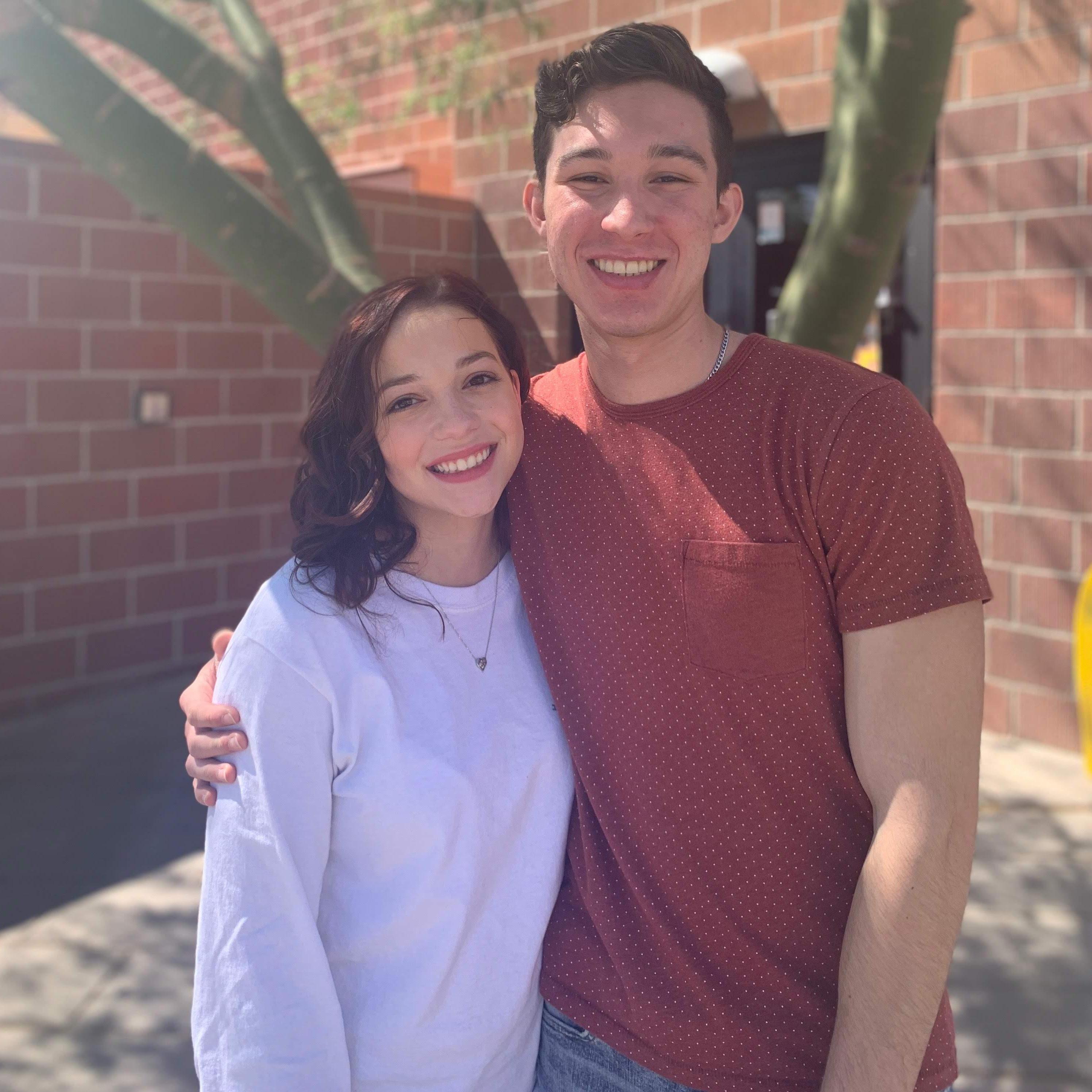 Our first photo together