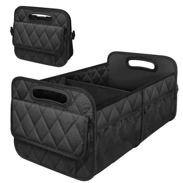 Deosk Car Trunk Organzier for suv,Car Organziers and Storage with 6 Big Pocket,Car Accessories for Women/Men 70L Waterproof Polyester Trunk Organzier for Car/SUV/Minivan/Truck(Large, Black)