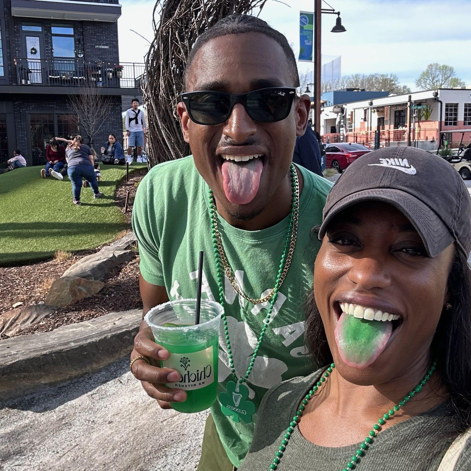 St. Patricks Day in Atlanta, we drank a lot of green beer.
