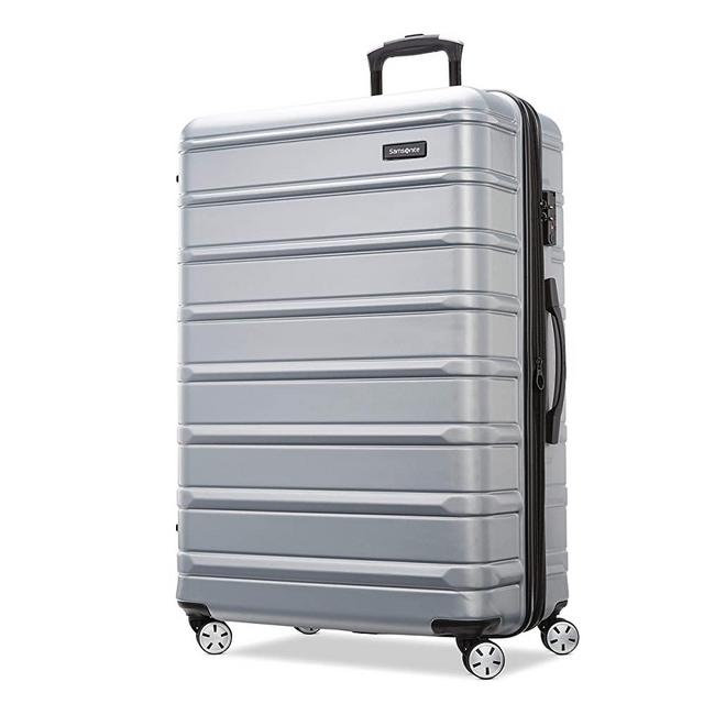 Samsonite Omni 2 Hardside Expandable Luggage with Spinner Wheels, Artic Silver, Checked-Large 28-Inch