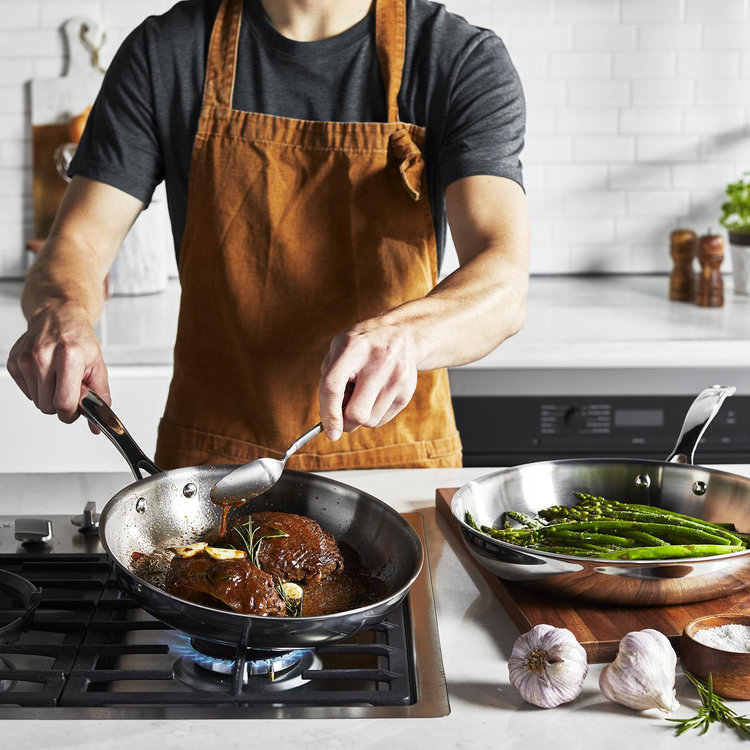 Henckels, Clad H3 2-Piece Stainless Steel Fry Pan Set | Zola