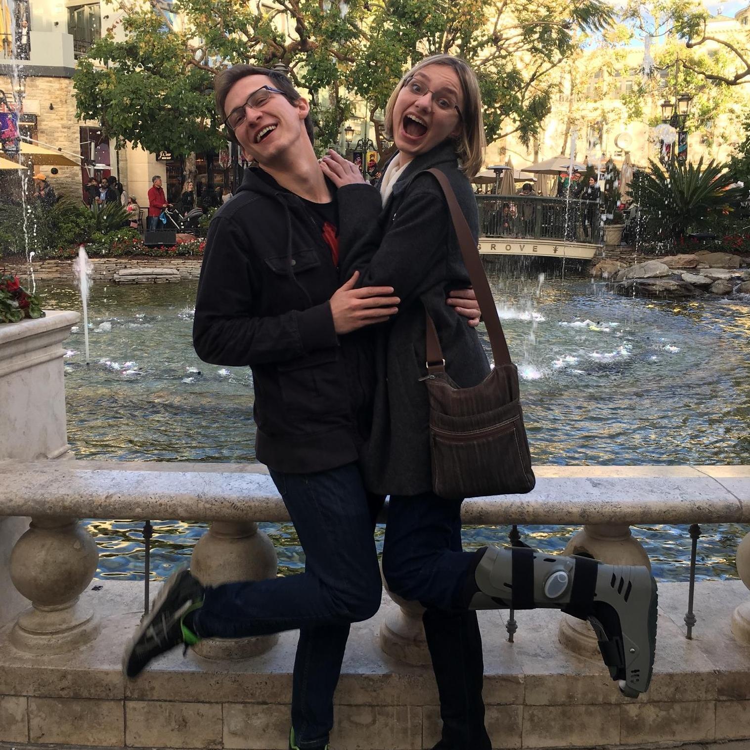 Posing for some laughs in LA together