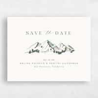 Beige Wedding Save the Date - Crispin Landscape