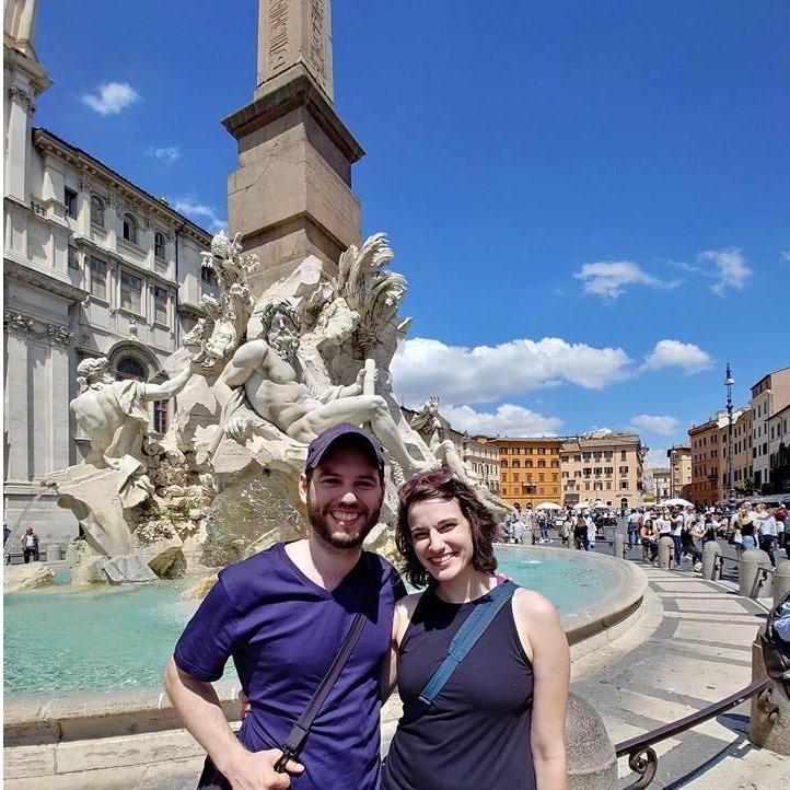 This is from our trip to Italy in 2018. This was during an outing where we biked around Rome in a small group and stopped at various eateries to sample classic Roman dishes.